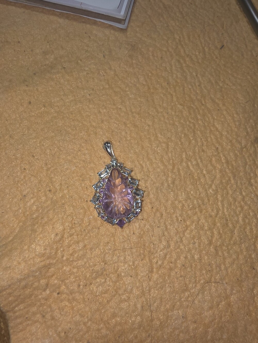 Huge Genuine Gemstone 925 Pendant
